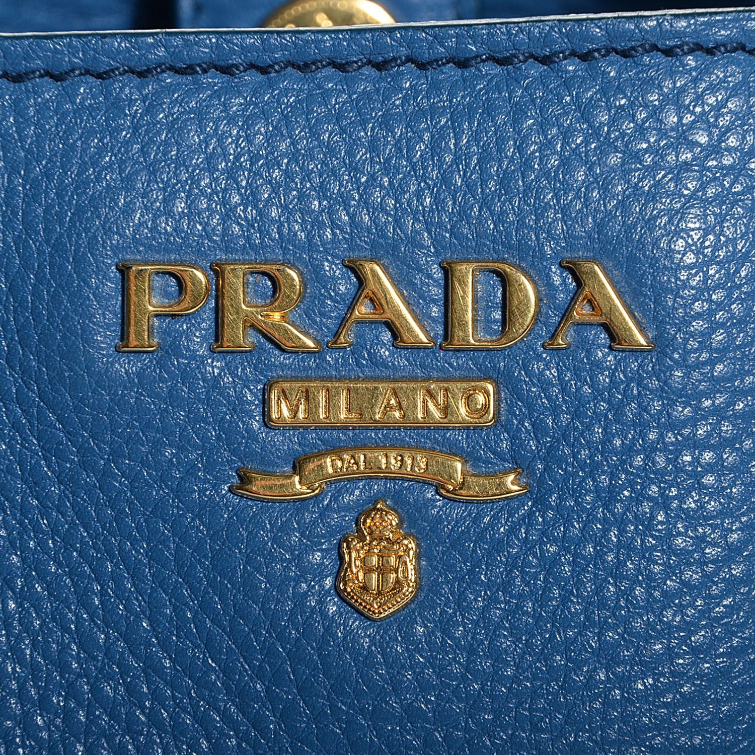 Prada Vitello Daino Tote Cobalto 11 of 11