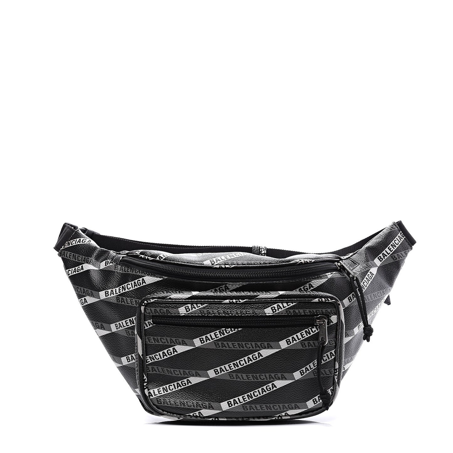Coated Canvas Losange Monogram Explorer Belt Bag Black Grey