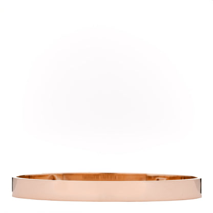 Hermes 18K Rose Gold Diamond PM Collier De Chien Pave Bracelet SH 2 of 3