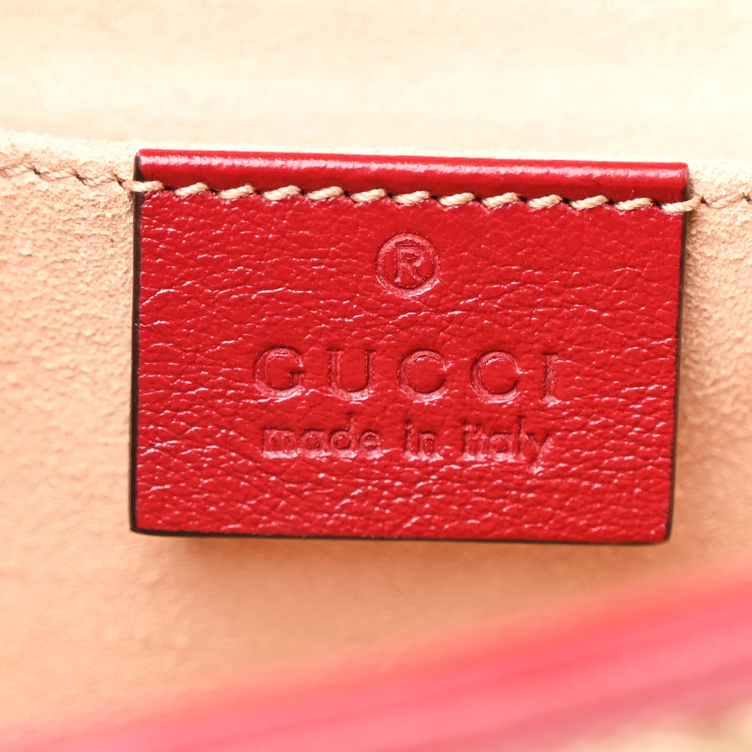 Gucci Monogram Azalea Calfskin Matelasse Diagonal Mini GG Marmont Shoulder Bag Beige Ebony New Cherry Red 6 of 10