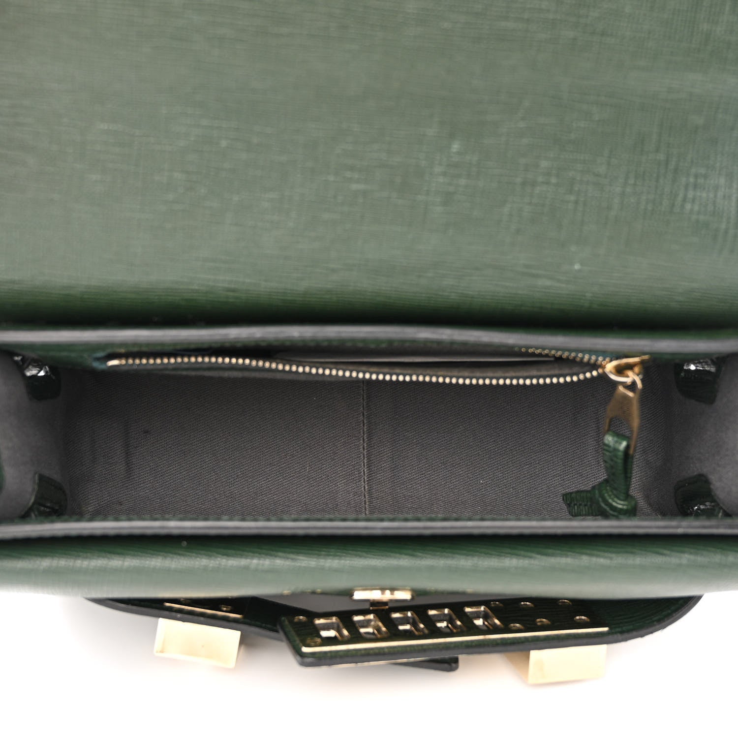 Proenza Schouler New Linosa Mini PS11 Classic Shoulder Bag Military 5 of 13