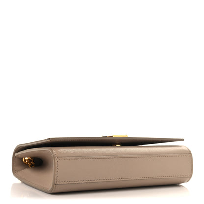 Saint Laurent Grain De Poudre Medium Monogram Kate Satchel Dark Beige 3 of 8