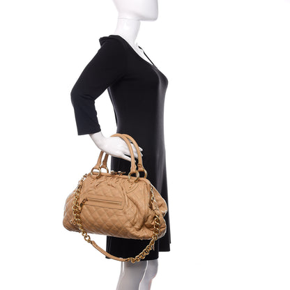 Marc Jacobs Calfskin Quilted Stam Camel 3 of 11