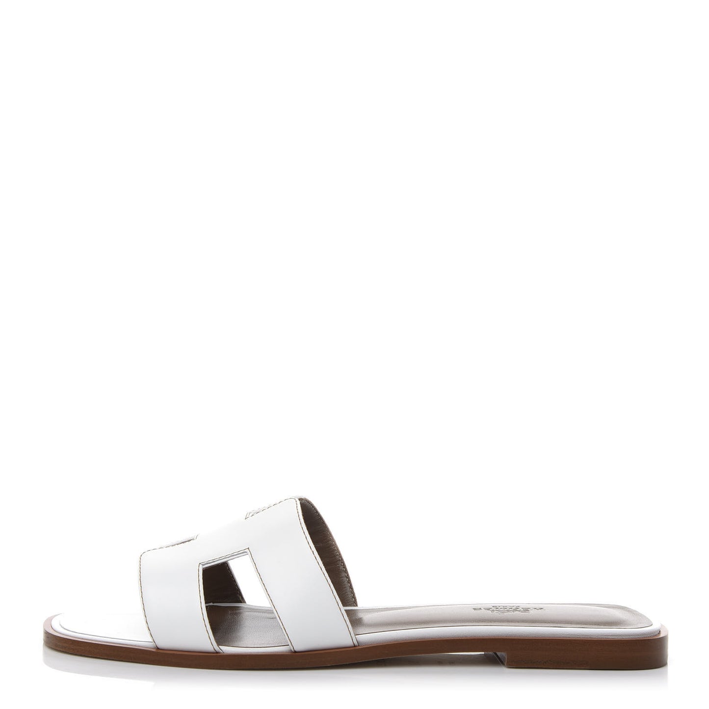 Box Calfskin Oran Sandals 39.5 White