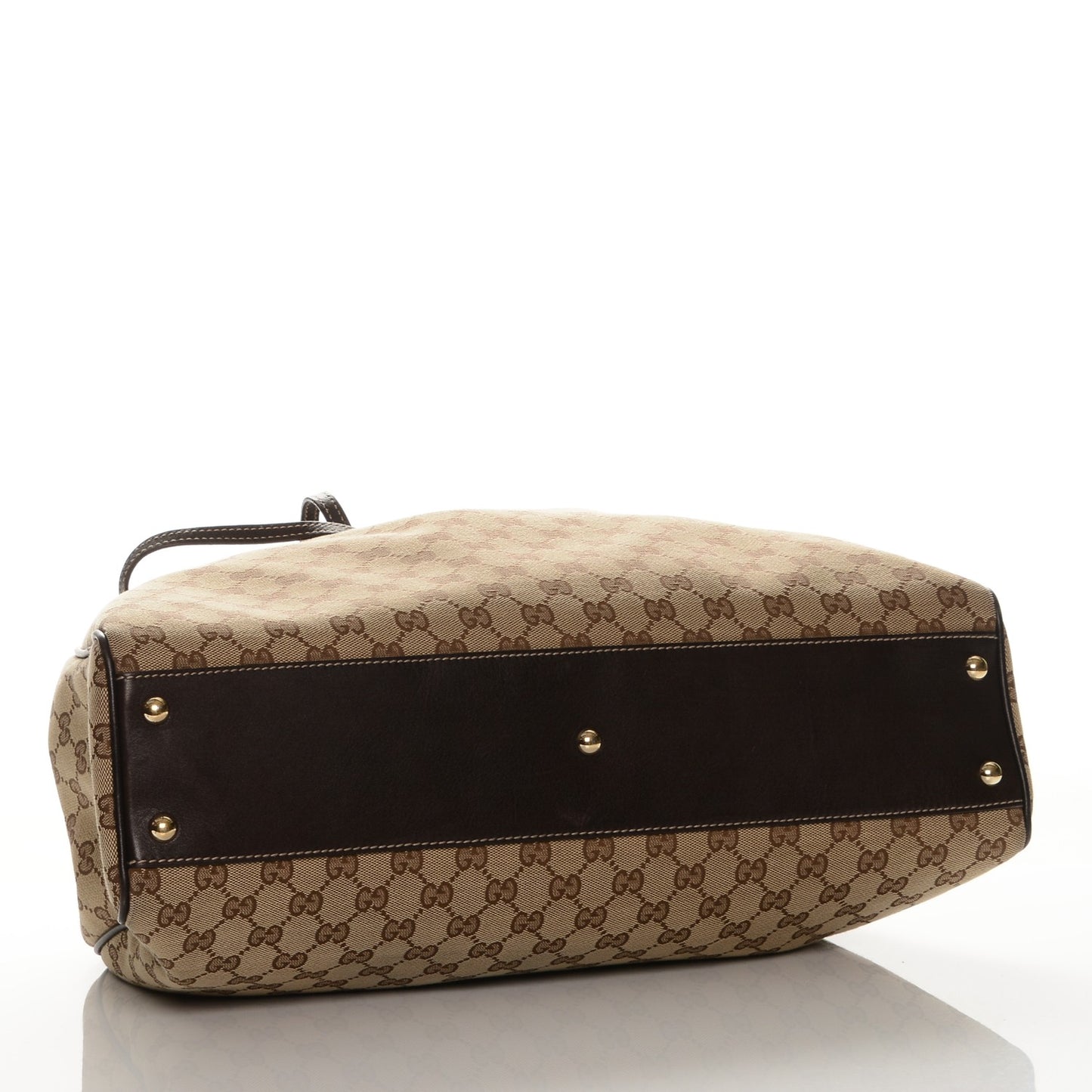 Monogram Peggy Braided Tote Dark Brown