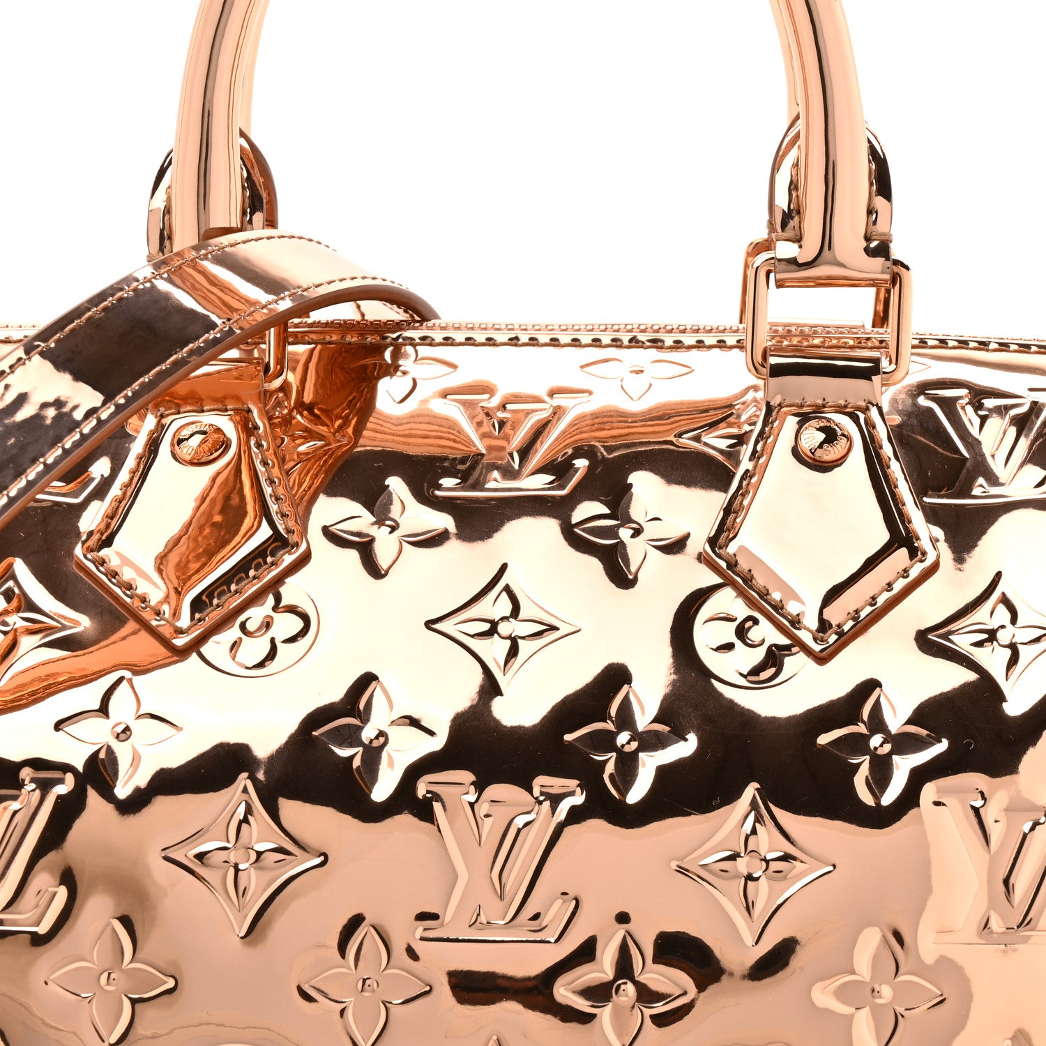 Louis Vuitton Monogram Miroir Speedy Bandouliere 25 Copper 7 of 9