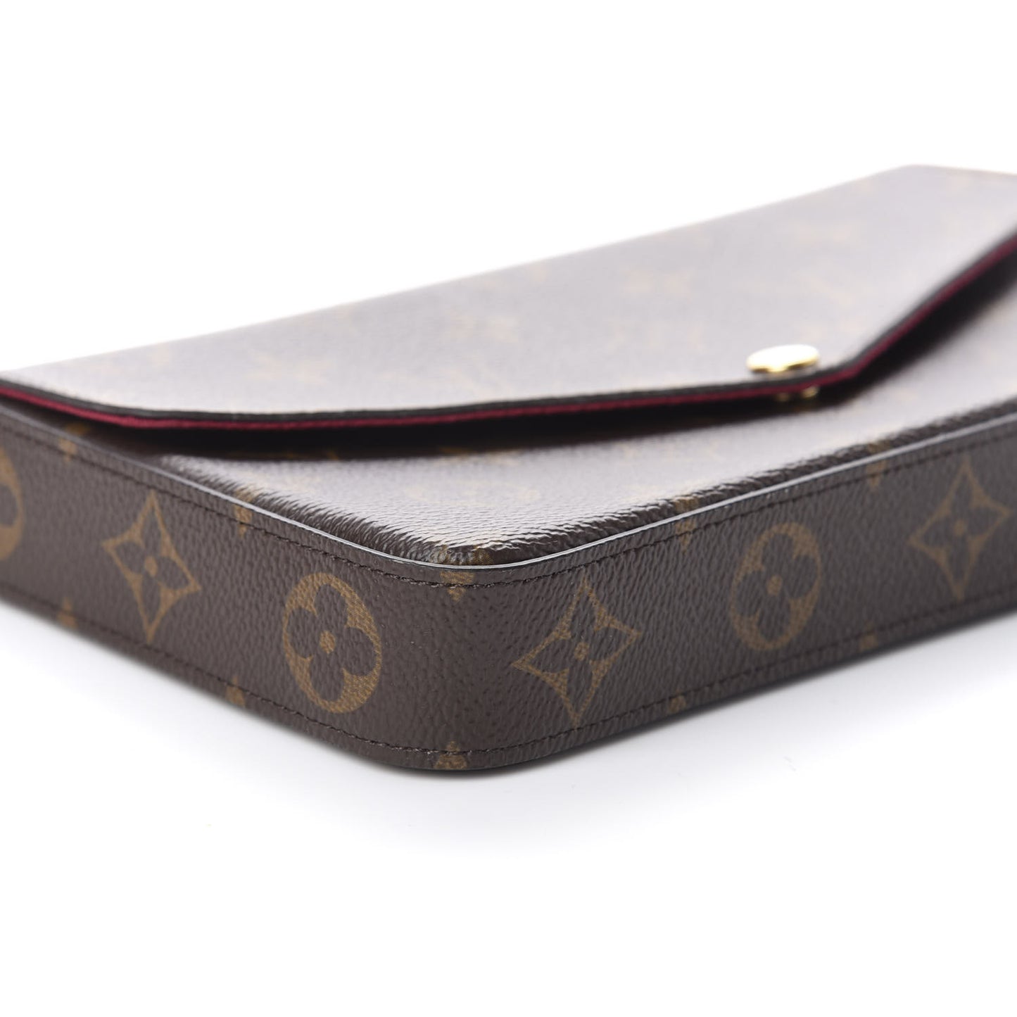 Monogram Pochette Felicie Chain Wallet Fuchsia