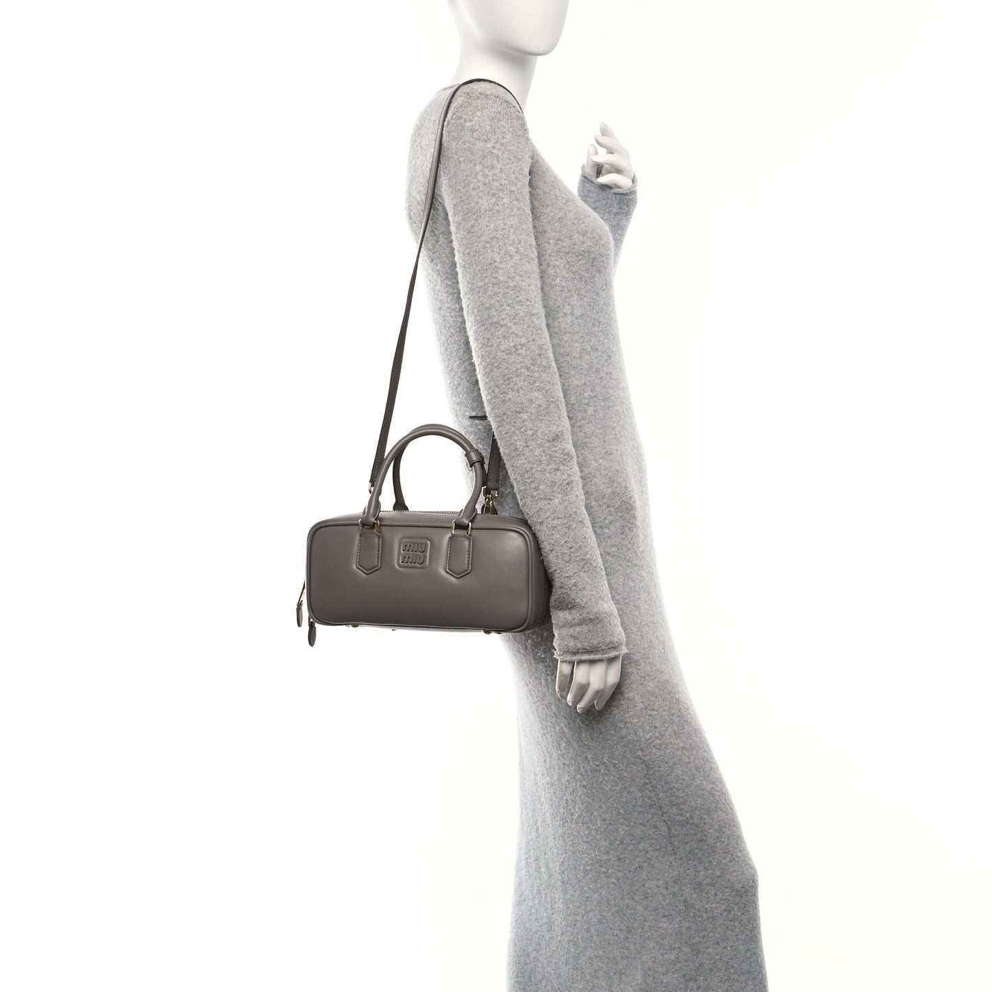 Nappa Large Arcadie Top Handle Bag Argilla