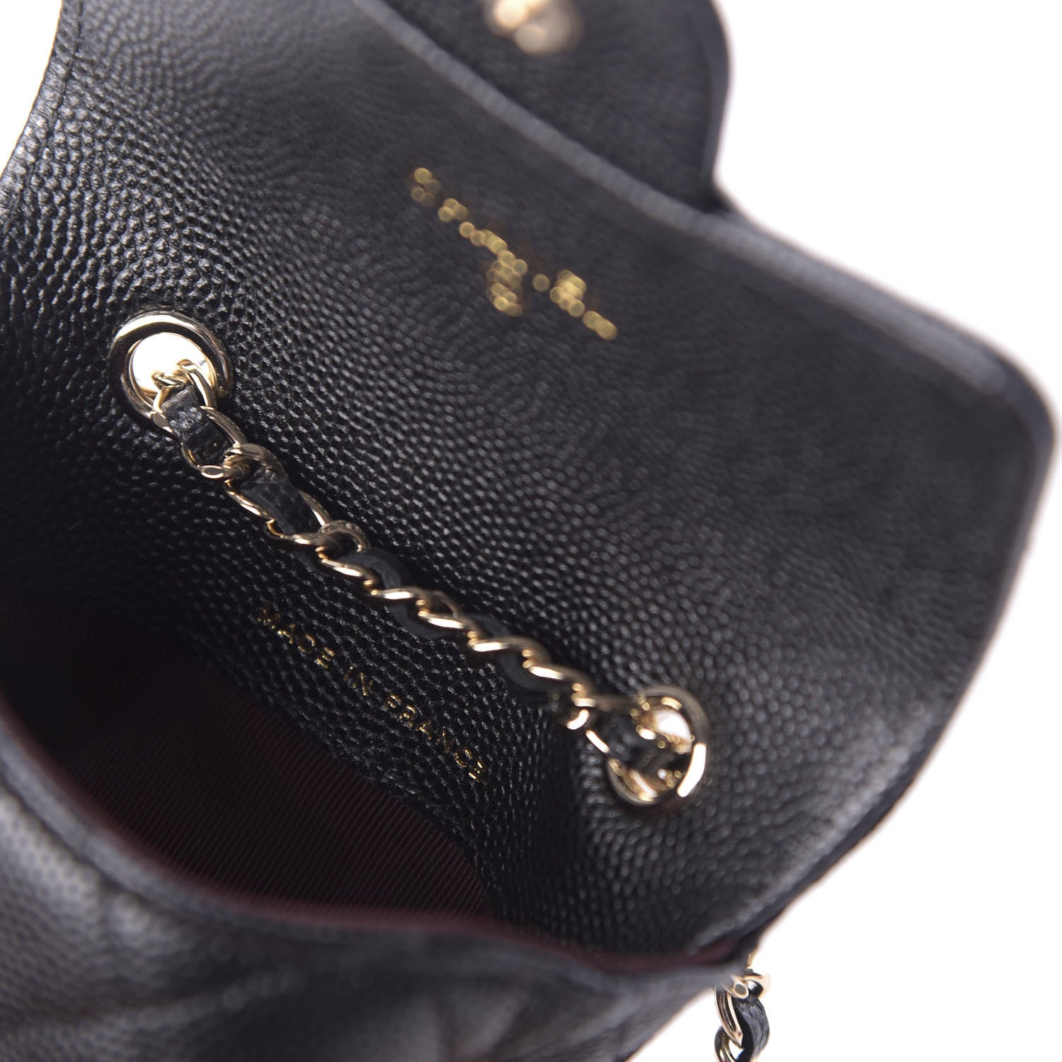 Chanel Caviar Quilted Mini Chain Belt Bag Black 10 of 14