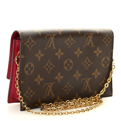 Louis Vuitton Monogram Flore Chain Wallet Fuchsia 3 of 9