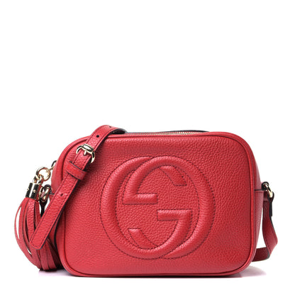Gucci Pebbled Calfskin Small Soho Disco Bag Tabasco Red 1 of 5
