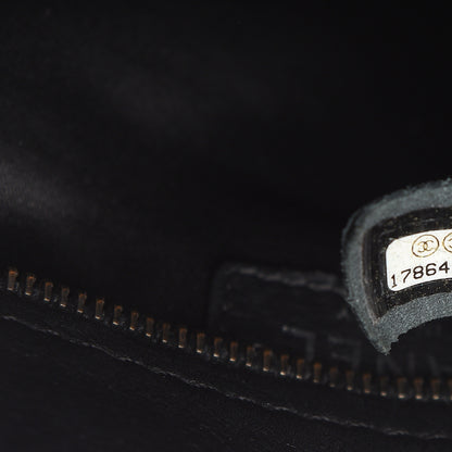 Chanel Calfskin Stitched Bowling Bag Black 7 of 13