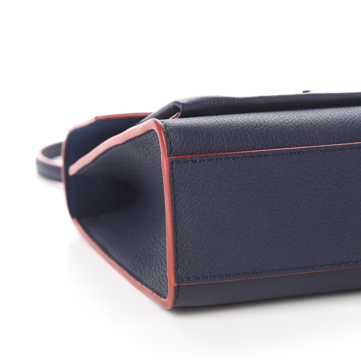 Soft Calfskin Mylockme Chain Bag BB Marine Rouge