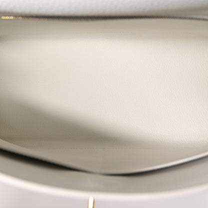 Hermes Taurillon Clemence Kelly Retourne 32 White 5 of 11
