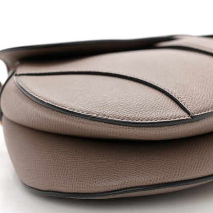 Christian Dior Grained Calfskin Saddle Bag Warm Taupe 10 of 14