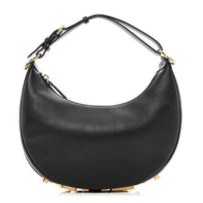 Fendi Vitello Grace Matte Small Fendigraphy Hobo Bag Black 1 of 9