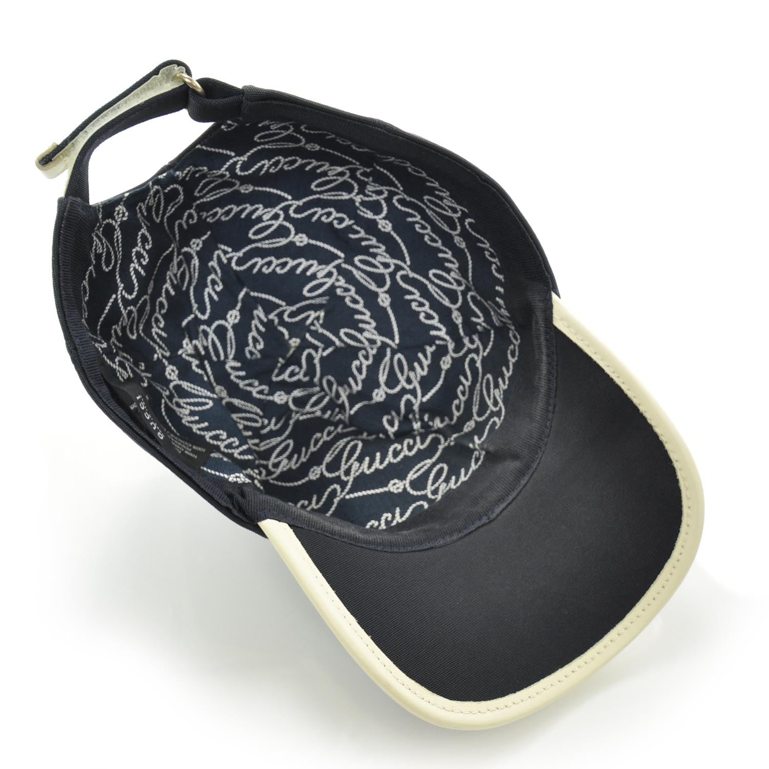 Gucci Script Baseball Hat XL Navy Blue 5 of 8
