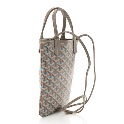 Goyard Goyardine Poitiers Claire Voie Tote Grege Powder Blue 3 of 10