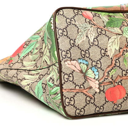 Gucci Soft GG Supreme Monogram Tian Medium Crossbody Tote Beige Multicolor New Acero 9 of 11