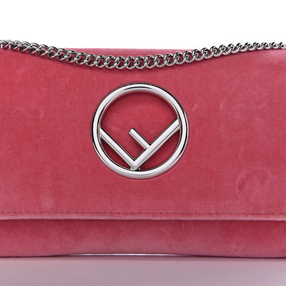Fendi Velvet F is Fendi Wallet on Chain Candy Pink 10 of 10