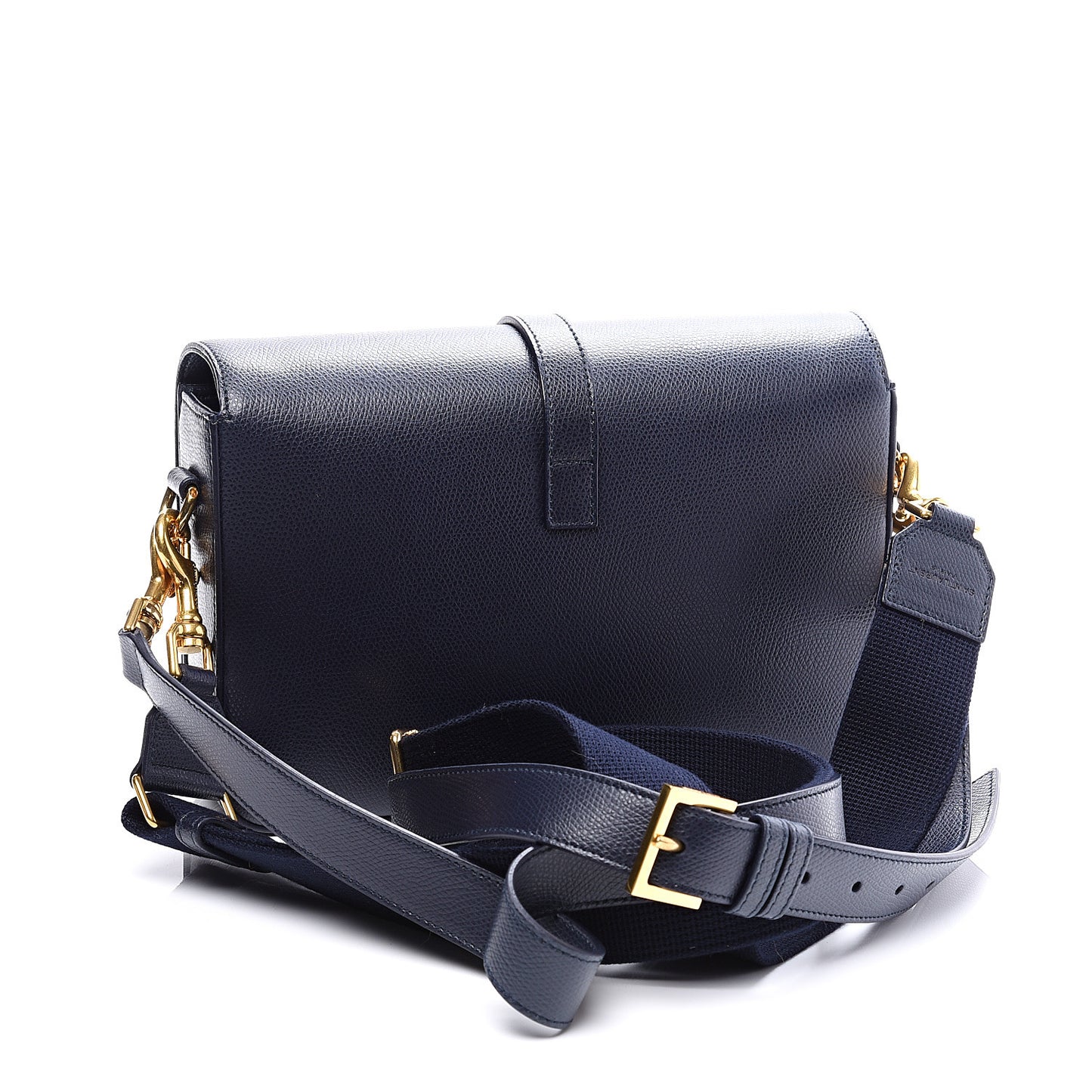 Textured Calfskin Medium Classic Monogram Universite Bag Deep Marine