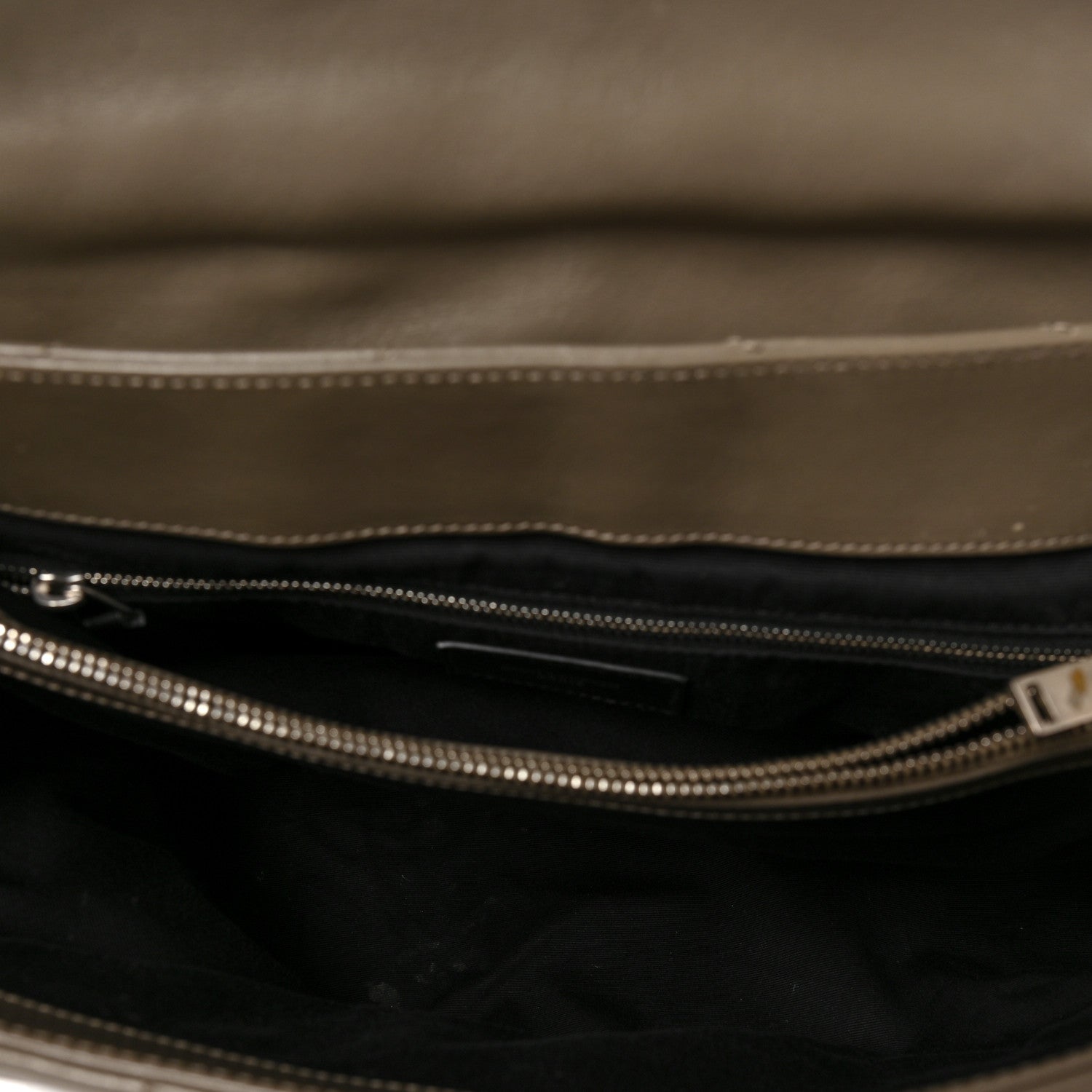 Saint Laurent Calfskin Y Quilted Monogram Large Loulou Chain Satchel Taupe 5 of 9