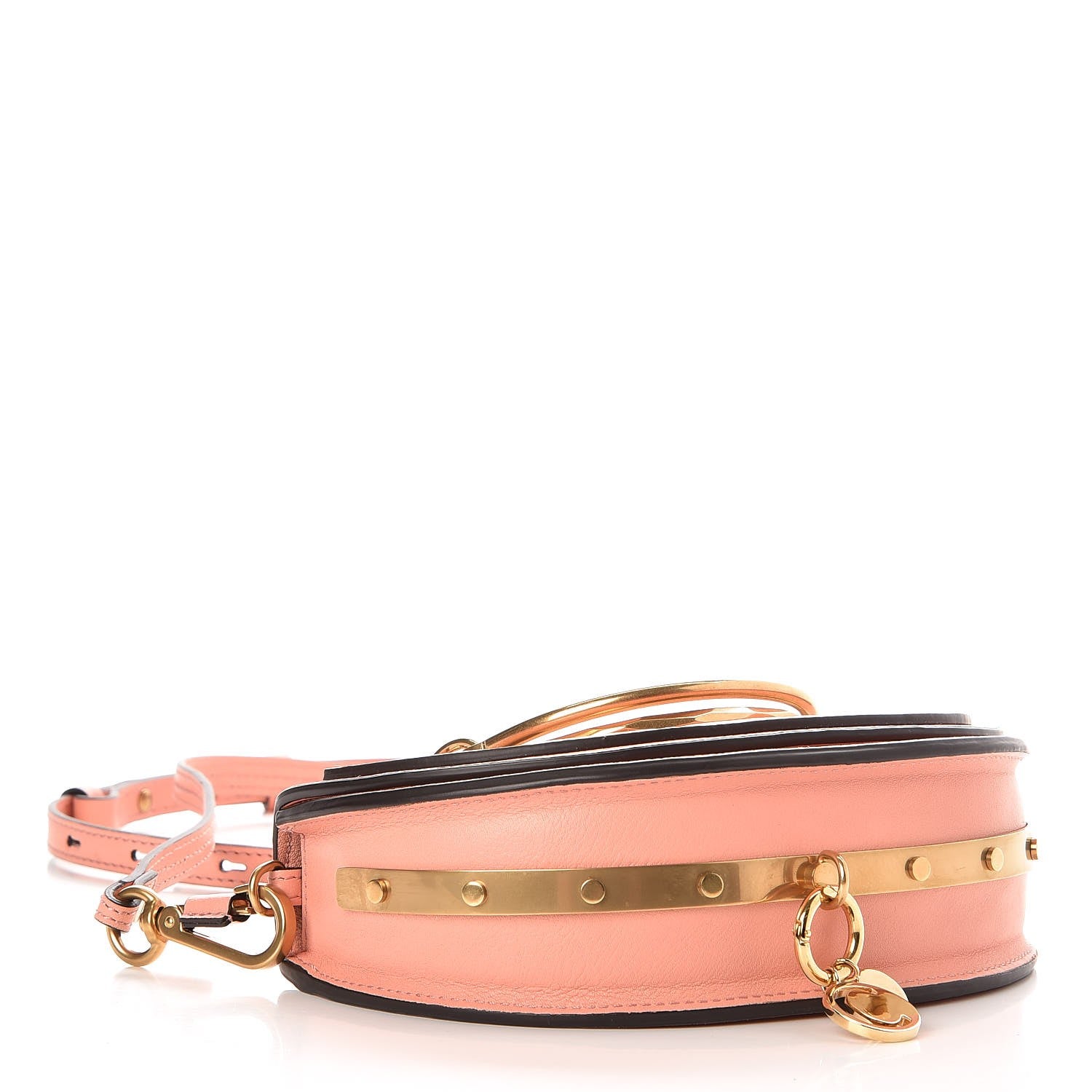 Chloe Calfskin Small Nile Bracelet Minaudiere Bag Ideal Blush 4 of 7