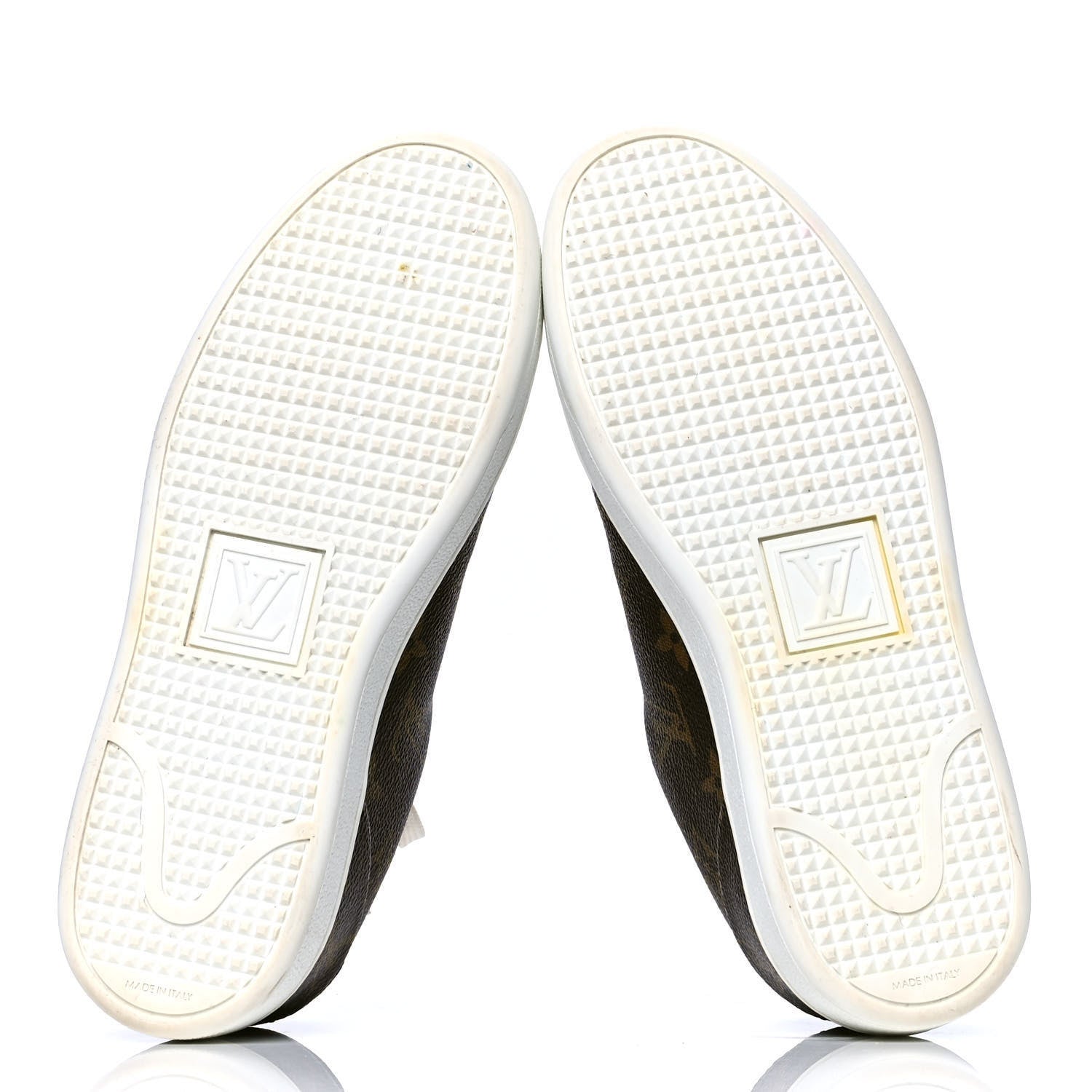 Louis Vuitton Calfskin Monogram LV Black Heart Sneakers 36 Cacao 4 of 4