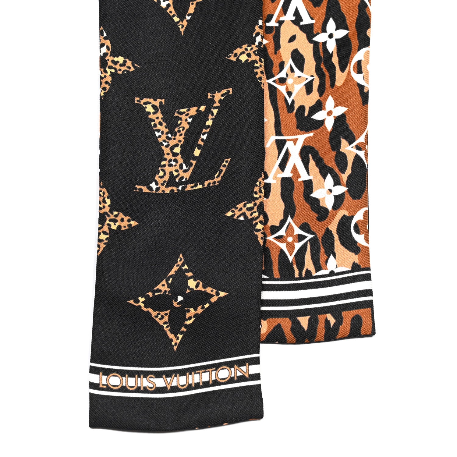 Louis Vuitton Silk Monogram Giant Jungle Bandeau Black 2 of 5