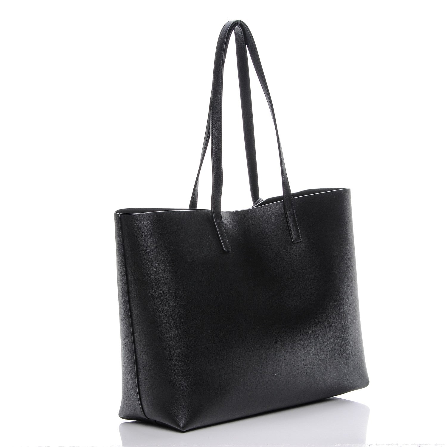 Saint Laurent Calfskin Large Shopping Tote Black 3 of 9