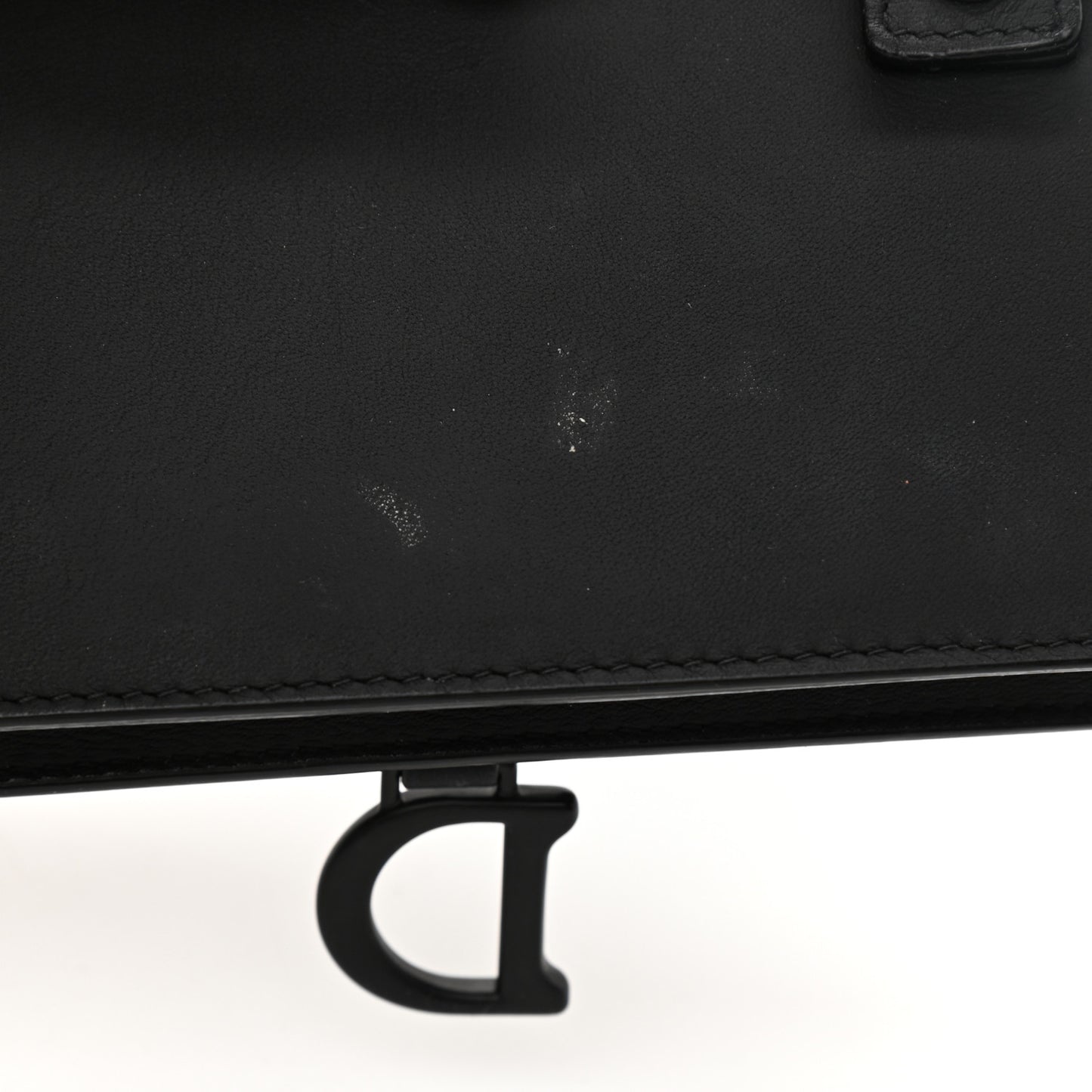 Ultra Matte Calfskin Saddle Belt Bag Black