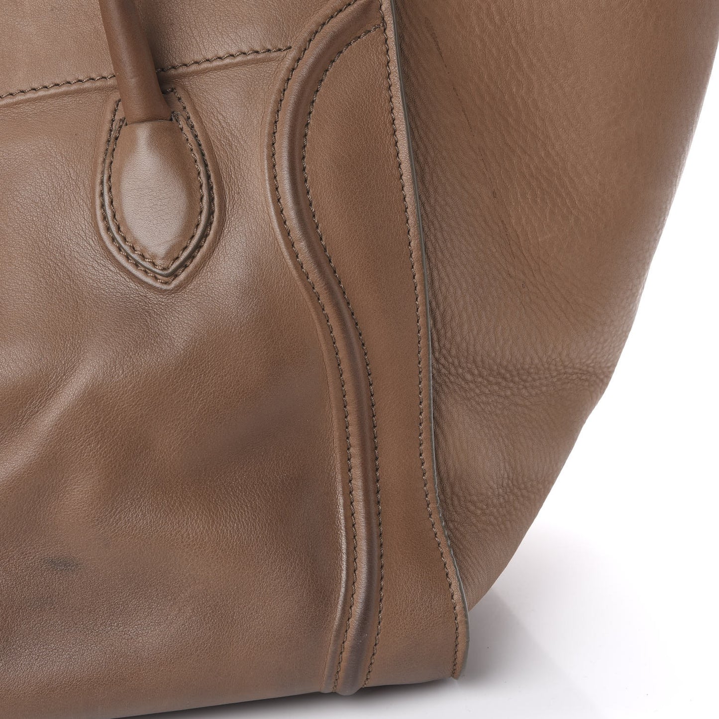 Supple Calfskin Medium Phantom Luggage Taupe