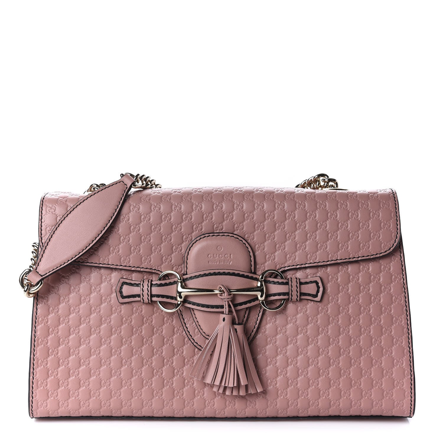 Gucci Microguccissima Medium Emily Chain Shoulder Bag Soft Pink 1 of 10