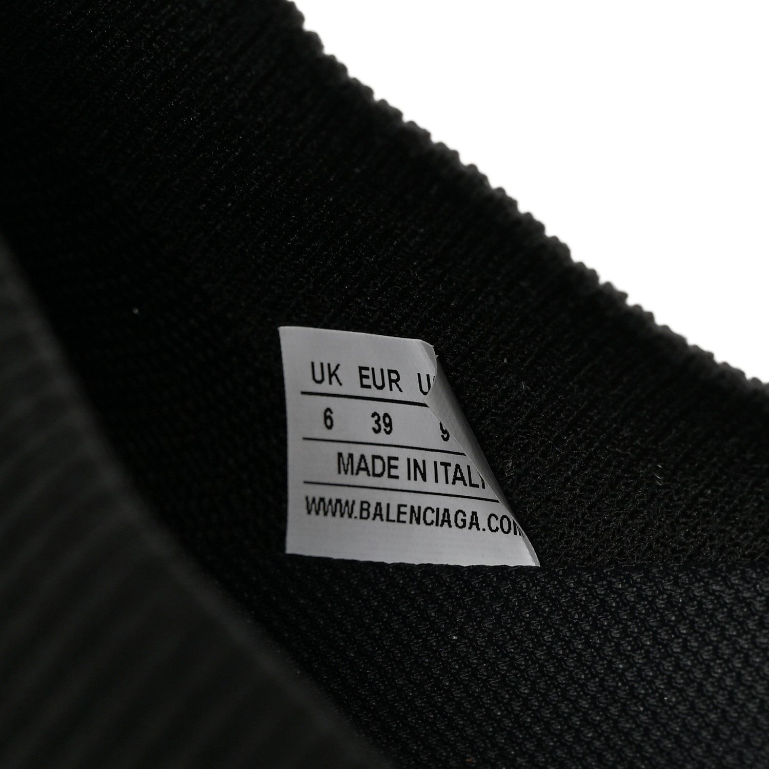 Balenciaga Neoprene Knit Womens Speed Sneakers Mules 39 Black 8 of 11
