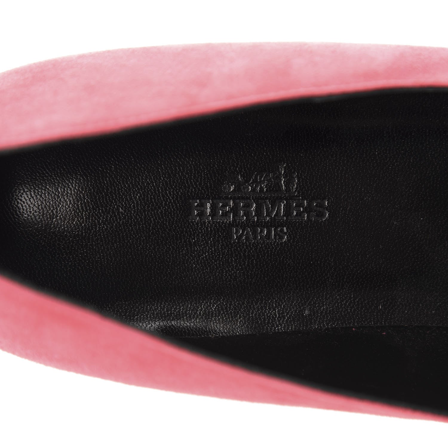 Hermes Velvet Goatskin Patent Epsom Nice Ballerina Flats 38 Fuchsia Black 8 of 8