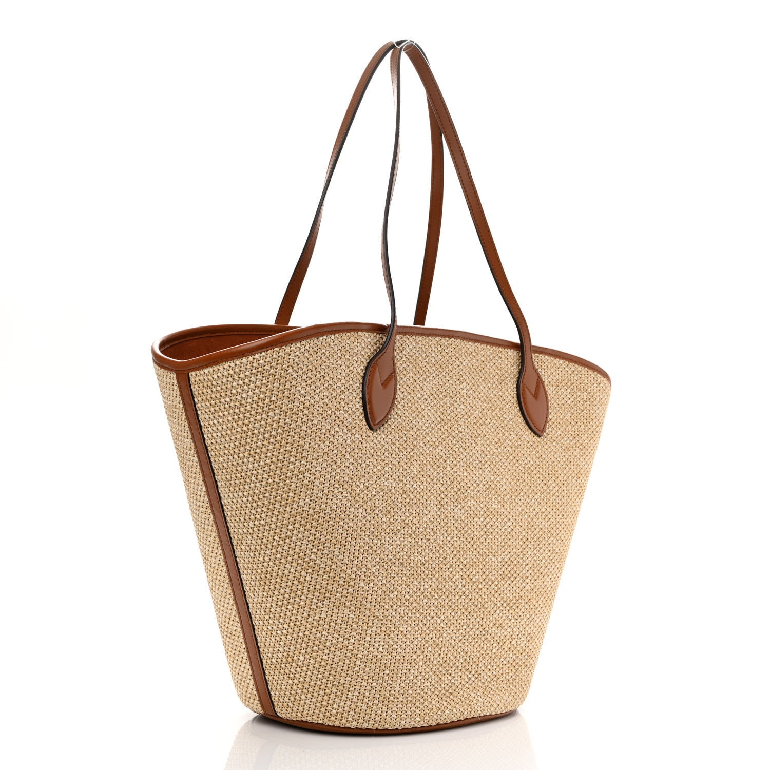 Louis Vuitton Raffia Saint Jacques Tote Caramel 4 of 11