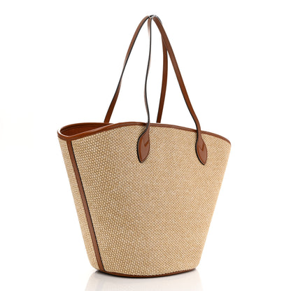 Louis Vuitton Raffia Saint Jacques Tote Caramel 4 of 11