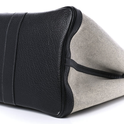 Hermes Toile Buffle Gala Garden Party Tote 49 GM Black 8 of 11