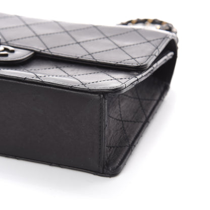 Chanel Calfskin Stitched Medium Single Flap Black 9 of 9