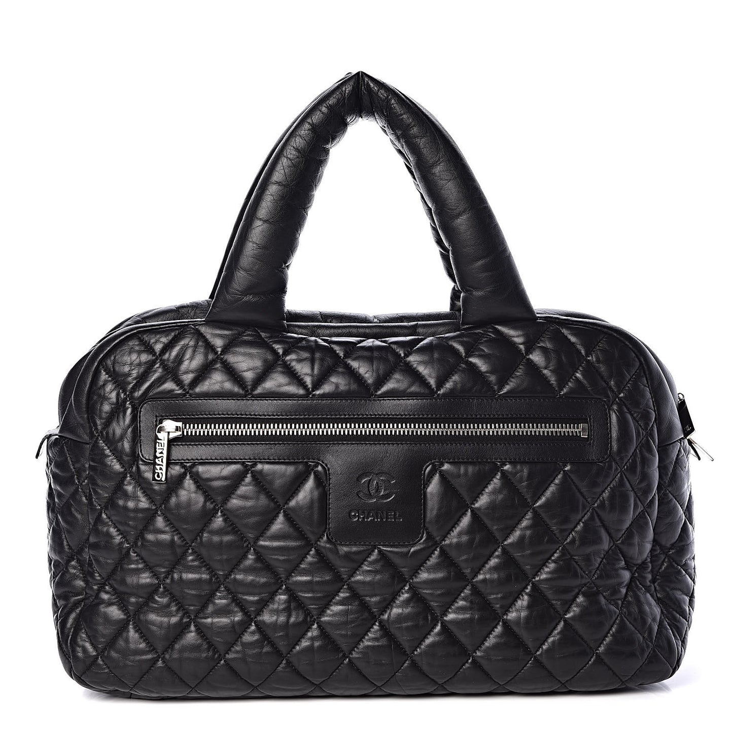 Lambskin Coco Cocoon Bowler Black