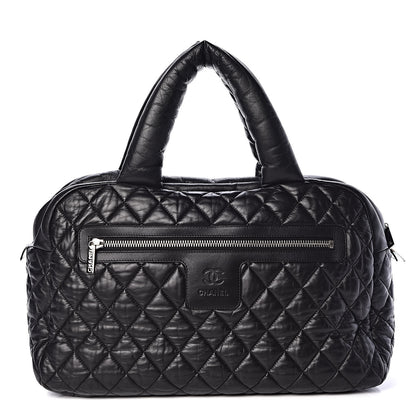 Chanel Lambskin Coco Cocoon Bowler Black 1 of 9