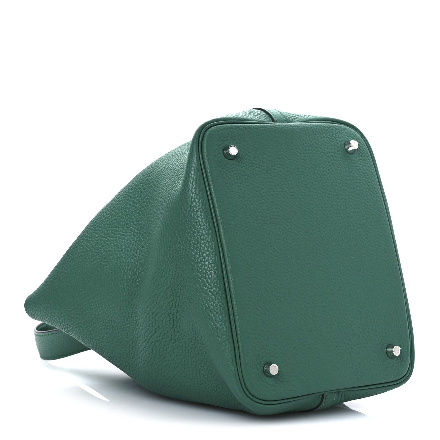 Hermes Taurillon Clemence Picotin Lock 22 MM Malachite 4 of 11