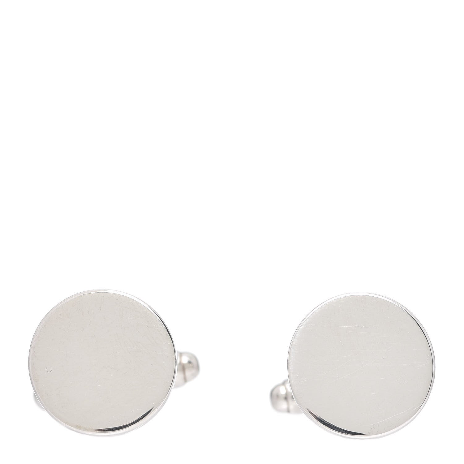 Tiffany Sterling Silver Round Cufflinks 1 of 4