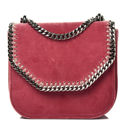 Stella McCartney Velvet Falabella Box Shoulder Bag Pink 1 of 14