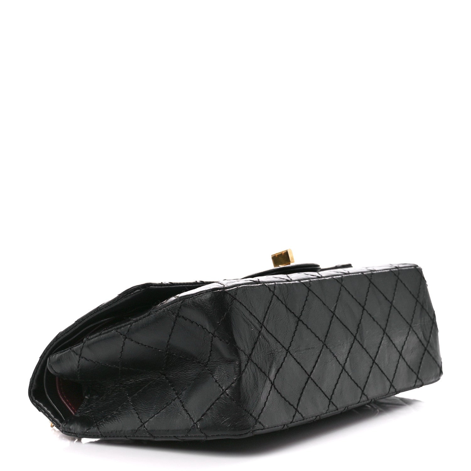 Chanel Aged Calfskin Quilted 2.55 Reissue 225 Flap Black 4 of 11