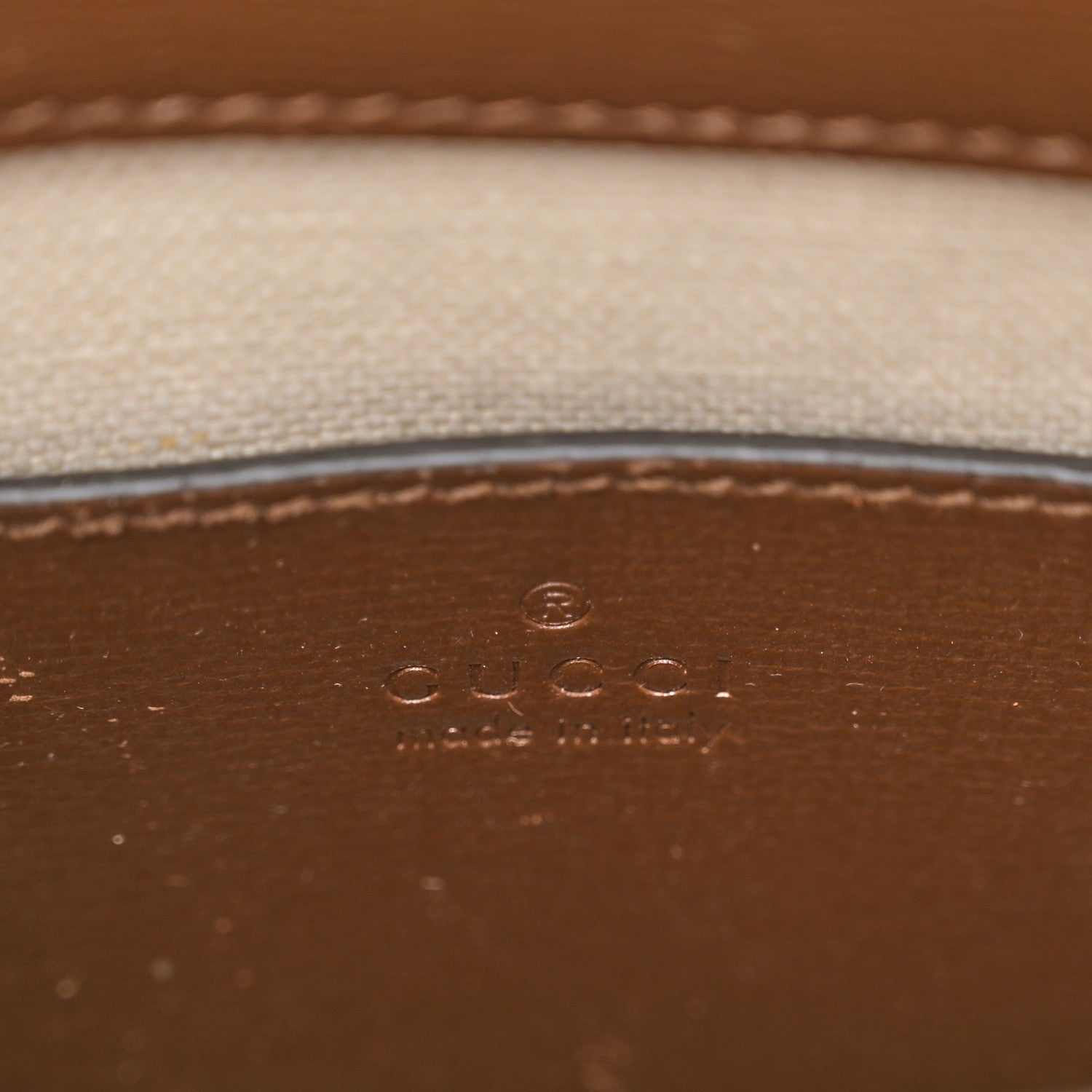Gucci GG Supreme Monogram Azalea Calfskin Mini Retro Interlocking G Tote Bag Beige Ebony Brown Sugar 6 of 15