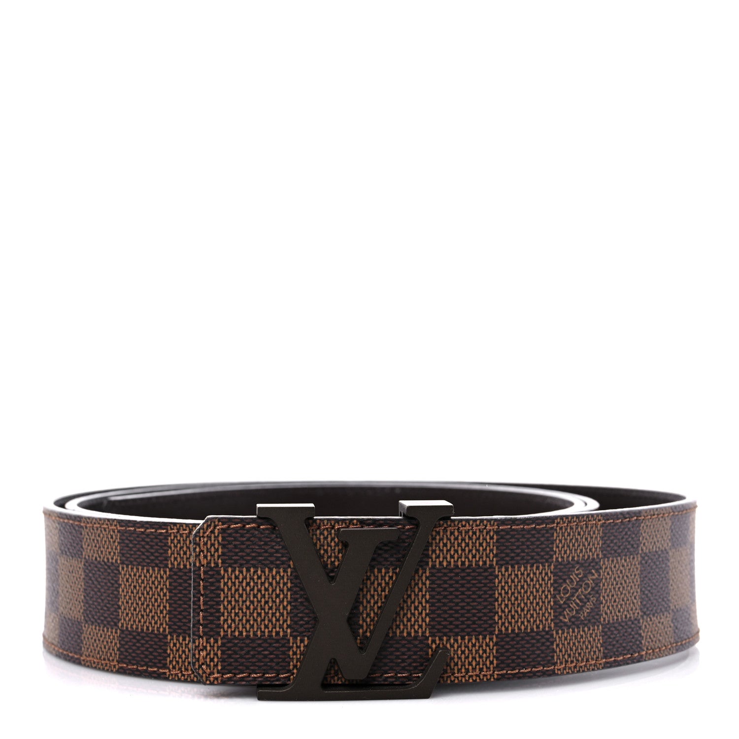 Louis Vuitton Damier Ebene 40mm LV Initiales Belt 120 48 1 of 5