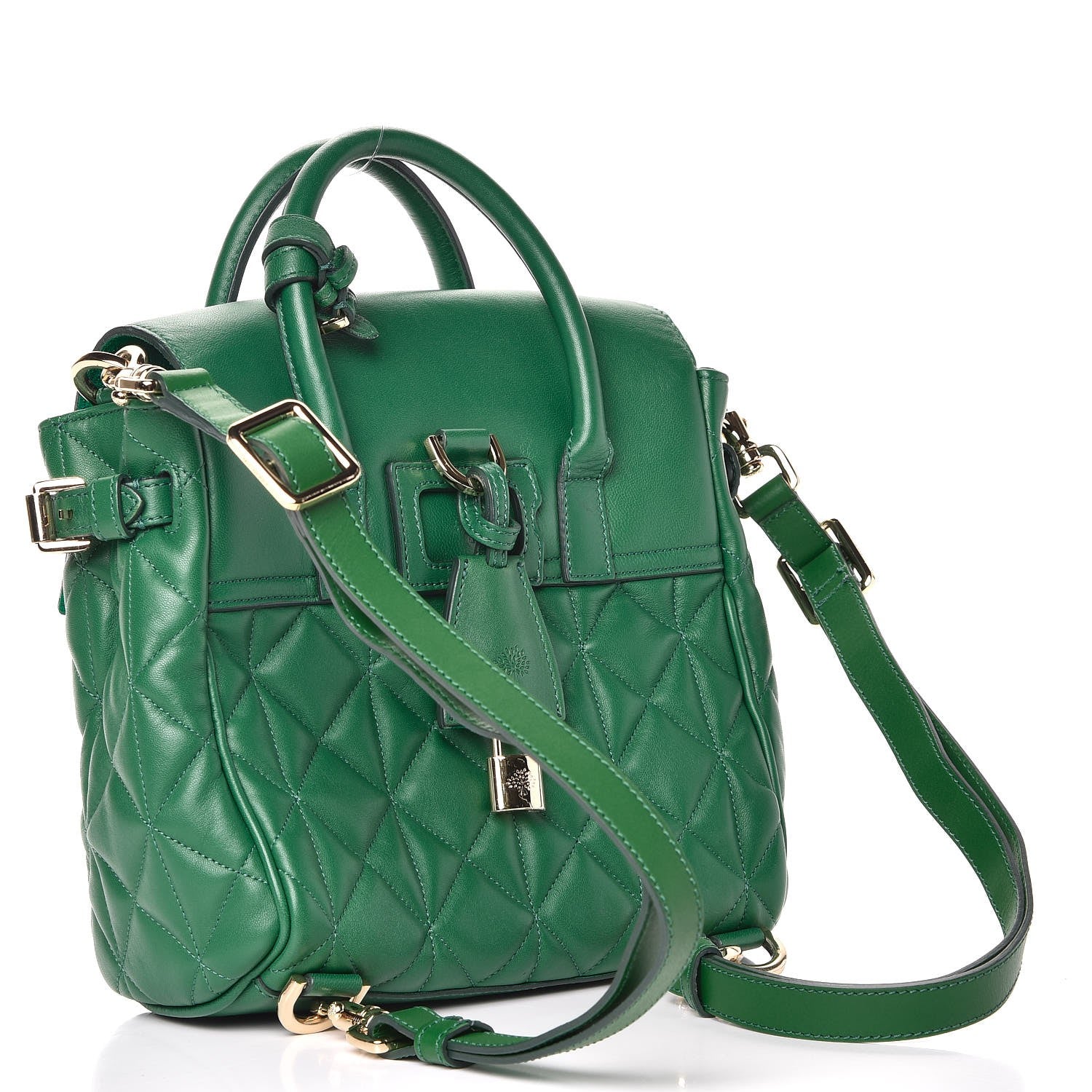 Mulberry Nappa Quilted Mini Cara Delevingne Convertible Bag Delevigne Green 3 of 10