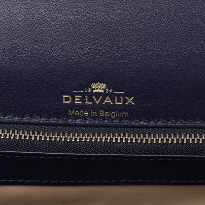 Delvaux Iridescent Alligator MM Brillant Satchel Blue 6 of 10