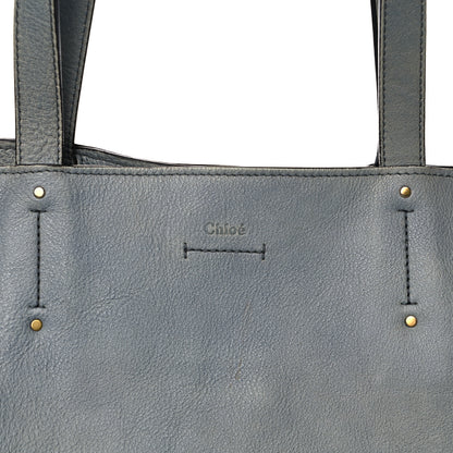 Chloe Smooth Calfskin Medium Milo Shopping Tote Cloudy Blue 15 of 33